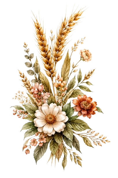 Wheat floral decoration