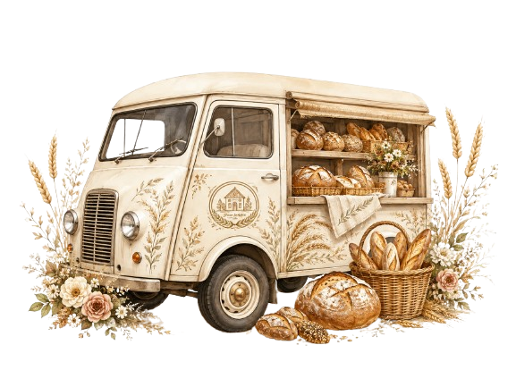 Bakery delivery van